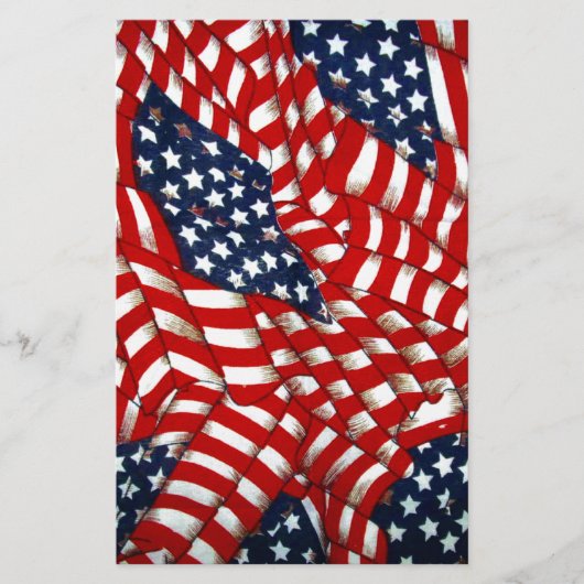 American Flag Unity & Liebe_ Briefpapier (Vorderseite)