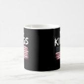 American Flag Upside Down Distress No Kings Long F Kaffeetasse (Mittel)