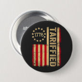 American Flag USA 1776 American Tarrifs Button (Vorne & Hinten)