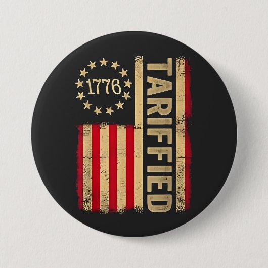American Flag USA 1776 American Tarrifs Button (Vorderseite)