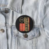 American Flag USA 1776 American Tarrifs Button (Beispiel)