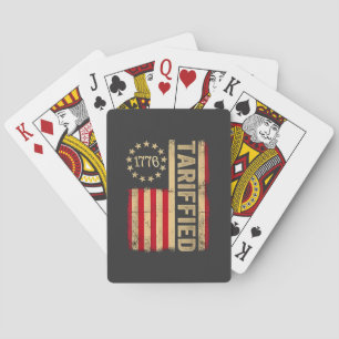 American Flag USA 1776 American Tarrifs Spielkarten