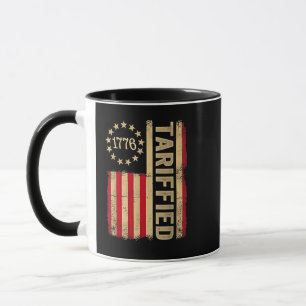 American Flag USA 1776 American Tarrifs Tasse