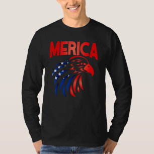 American Flag USA 4. Juli Shirt Patriotic Eagl