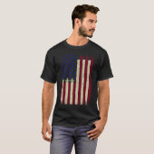 American Flag USA Airplane Jet Fighter Patriot 4th T-Shirt (Vorne ganz)