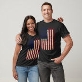 American Flag USA Airplane Jet Fighter Patriot 4th T-Shirt (Unisex)