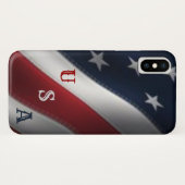 American Flag USA Case-Mate iPhone Hülle (Rückseite (Horizontal))