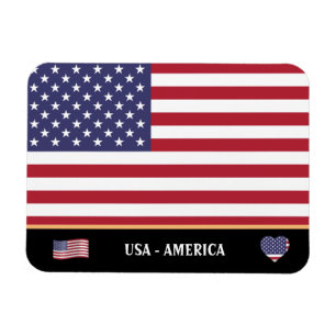 American Flag & USA Country travel /Vereinigte Sta Magnet
