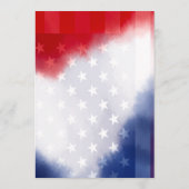 American Flag USA Flag Theme Menu Card Menükarte (Rückseite)