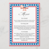 American Flag USA Flag Theme Menu Card Menükarte (Vorderseite)