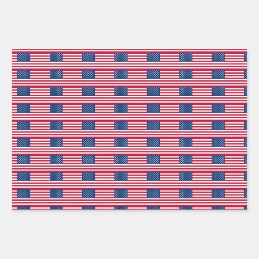American Flag USA Geschenkpapier Set (Vorderseite 3)