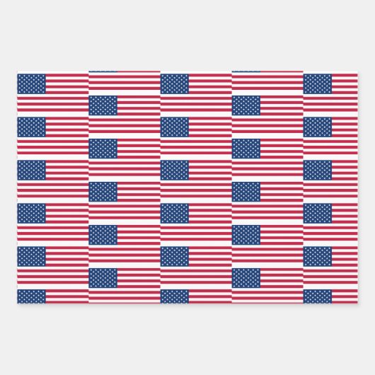 American Flag USA Geschenkpapier Set (Vorderseite 2)