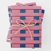 American Flag USA Geschenkpapier Set (Beispiel)