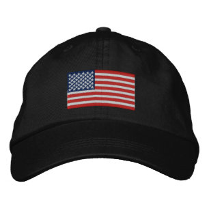 American Flag USA Große Stickerei Real Stars! Bestickte Baseballkappe