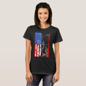 American Flag USA Hunter Bow T-Shirt (Vorne ganz)