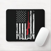 American Flag USA Hunter Hunt Fun Junting Apparel Mousepad (Mit Mouse)