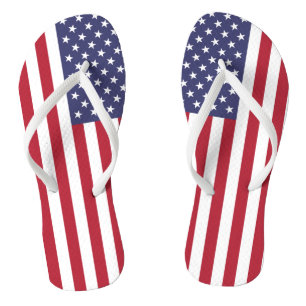 American Flag USA Independence Patriotic Badesandalen