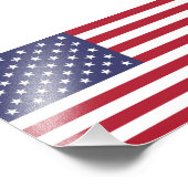 American Flag USA Independence Patriotic Fotodruck (Ecke)