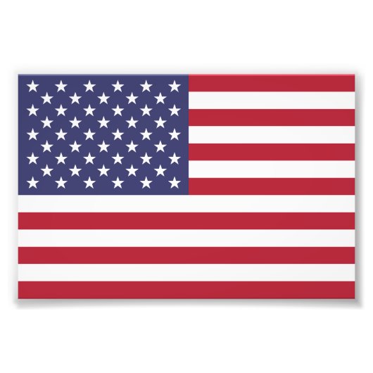 American Flag USA Independence Patriotic Fotodruck (Vorne)