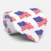 American Flag USA Krawatte (Gerollt)