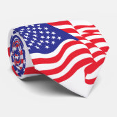 American Flag USA Krawatte (Gerollt)