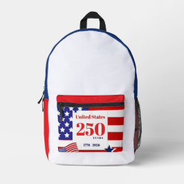 American Flag USA Patriotic 250th Celebration Bedruckter Rucksack