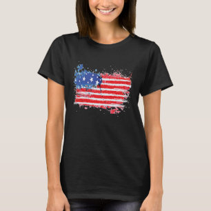 American Flag USA Patriotic für US-Bürger Veteran T-Shirt