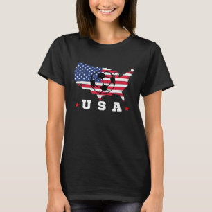 American Flag USA Patriotic Sports American Flag S T-Shirt