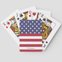 American Flag USA Patriotic Stars Name