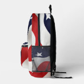 American Flag USA Personalisiert Monogram Initial Bedruckter Rucksack (Rechts)