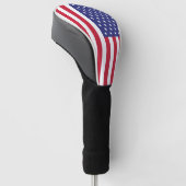 American Flag USA Red White Blue Patriotic Golf Headcover (angewinkelt)