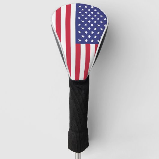American Flag USA Red White Blue Patriotic Golf Headcover (Vorderseite)