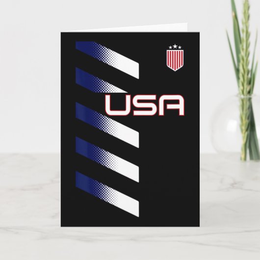 American Flag Usa Soccer Stars And Stripes Patch  Karte (Vorderseite)
