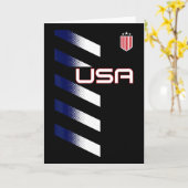 American Flag Usa Soccer Stars And Stripes Patch  Karte (Gelbe Blume)