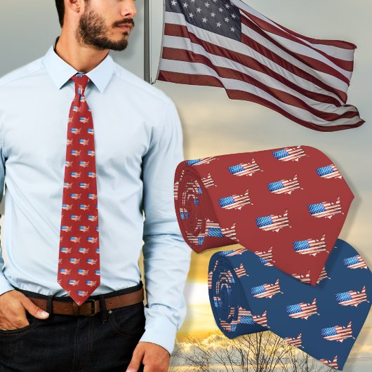 American Flag USA US Flagge Patriotic Krawatte