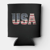 American Flag USA Vereinigte Staaten US 4. Juli Dosenkühler (Vorderseite)