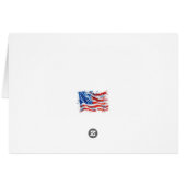 American Flag USA Watercolor 4. Juli (Rückseite Horizontal)