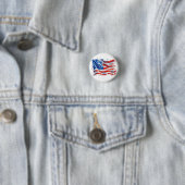 American Flag USA Watercolor 4. Juli Button (Beispiel)