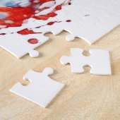 American Flag USA Watercolor 4. Juli Puzzle (Seite)