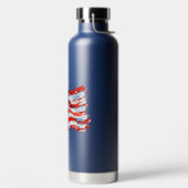 American Flag USA Watercolor 4. Juli Trinkflasche (links)