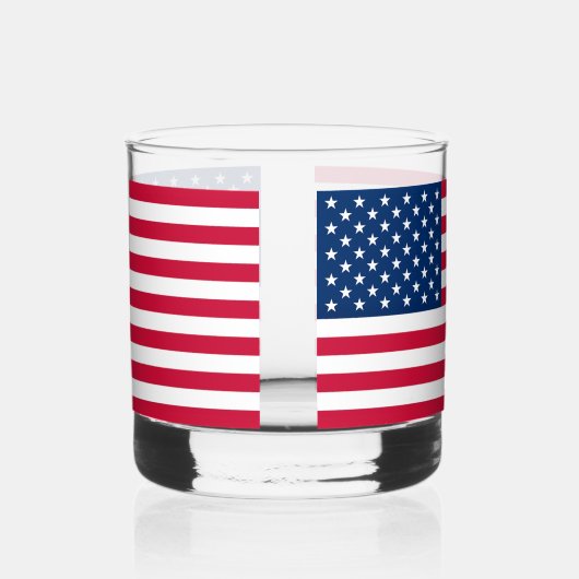 American Flag USA Whiskyglas (Links)