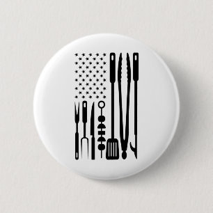 American Flag Utensil Grillen Tools Griller Pitmas Button