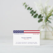 American Flag Version 1 Visitenkarte (Stehend Vorderseite)