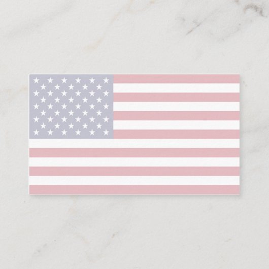 American Flag Version 5 Visitenkarte (Rückseite)