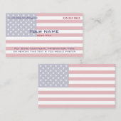 American Flag Version 5 Visitenkarte (Vorne/Hinten)