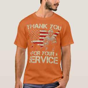American Flag Veteran Day Danke für Ihren Servi T-Shirt