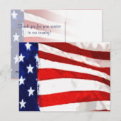 American Flag Vielen Dank Postkarte (Vorne/Hinten)