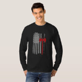 American Flag Viking Ax T-Shirt (Vorne ganz)
