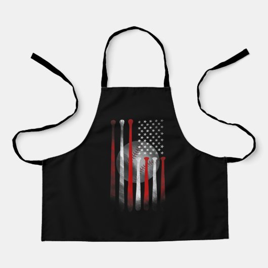 American Flag Vintage Baseball Schürze (Vorderseite)