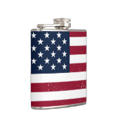 American Flag Vinyl Wrapped 6 oz Flask Flachmann (Rechts)